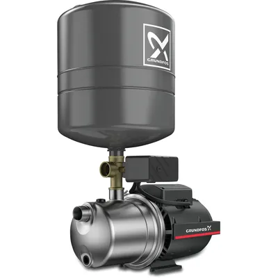Grundfos JP4-47 Vertical Zestaw samozasysającej pompy do podnoszenia ciśnienia stal nierdzewna 1" GW 230VAC