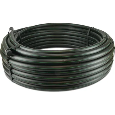 Rura ciśnieniowa PE100 32 mm x gładkie SDR17 10bar czarno-zielony 50m
