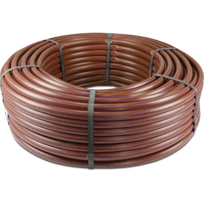 NaanDan Linia kroplująca PE 16 mm x 1,2 mm 47mil 4bar 130mikron 2,2l/h 33cm brązowy 100m typ TurfDrip Sub Surface