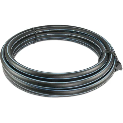 Rura ciśnieniowa PE80 63 mm x 5,8 mm gładkie SDR11 12,5bar czarno-niebieski 100m DVGW